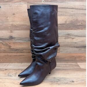 Atelier Vince Camuto Wo's size 7.5 EU38.5 Slouchy Boot Pointed Toe Stiletto Heel